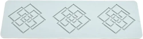 Miniatura 7 de Molde de silicona 3D de patrón múltiple geométrico para fondant, almohadilla de encaje para pasteles, molde de silicona para pasteles, fondant