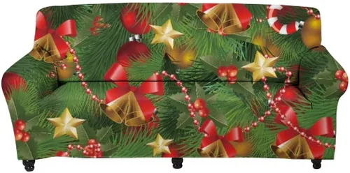 Miniatura 27 de Horeset Snowy Tree - Funda de sofá para 2 cojines, decoración del hogar, funda protectora de muebles para perro, impermeable y lavable Árbol nevado