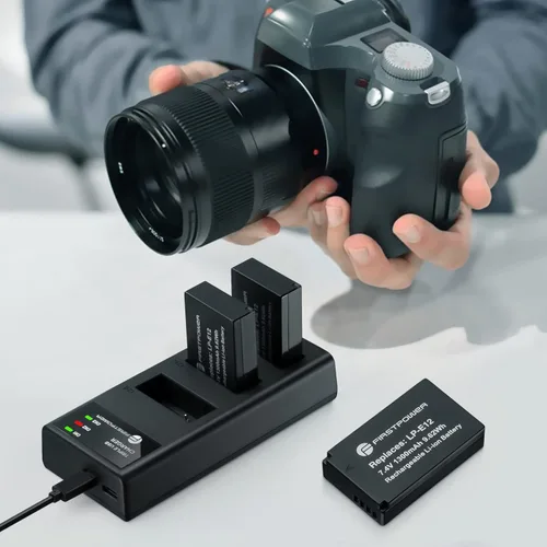 Miniatura 6 de FirstPower Paquete de 3 baterías LP-E12 y cargador de triple ranura para cámaras Canon EOS M50, M50 Mark II, M, M2, M10, M100, M200, Rebel SL1