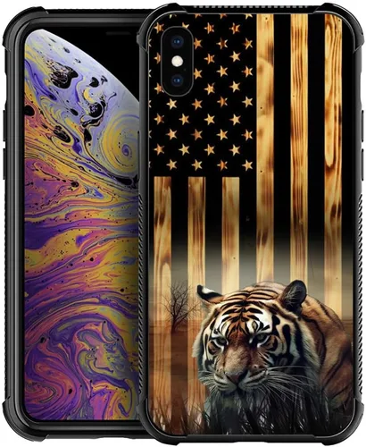 Miniatura 18 de Funda compatible con iPhone XS, funda para niñas y mujeres, cielo azul, flor, luna y mariposa