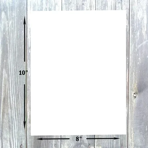 Miniatura 3 de Hamilco Cartulina blanca - Cartulina blanca - Cartulina en blanco de 8 x 10 pulgadas, 65 libras, paquete de 50 (brillante)