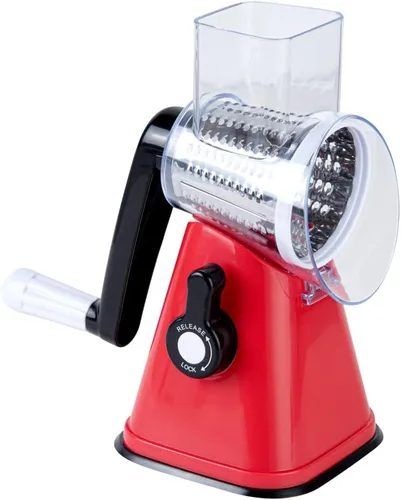 Miniatura 2 de Restaurantware Met Lux - Rallador de queso de 11 x 7 x 6 pulgadas con asa, 1 rallador de queso giratorio de alta resistencia, trituradora