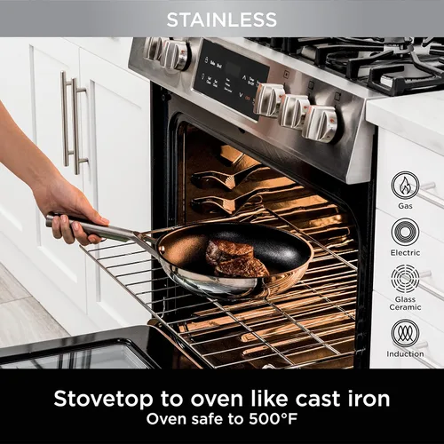 Miniatura 5 de Ninja Foodi NeverStick C69500 - Juego de 10 piezas, utensilios de cocina, acero inoxidable