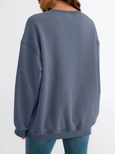 Miniatura 4 de EFAN Sudaderas de gran tamaño con cuello redondo Y2K para mujer, sudaderas con capucha para otoño, moda 2025, ropa para adolescentes y niñas, lindo