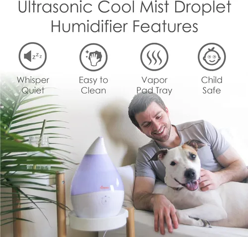 Miniatura 2 de Crane Humidificador ultrasónico de neblina fría , Blanco, TV209644, 19watts, 230 volts