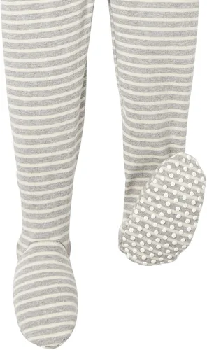 Miniatura 6 de Moon and Back by Hanna Andersson Pijama unisex de una pieza de algodón orgánico con pies de manga larga para bebés