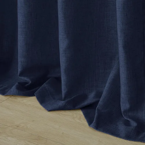 Miniatura 9 de Cortinas azul marino de 90 pulgadas de largo, cortinas azules para sala de estar, dormitorio, juego de 2 paneles, color azul oscuro índigo, filtro