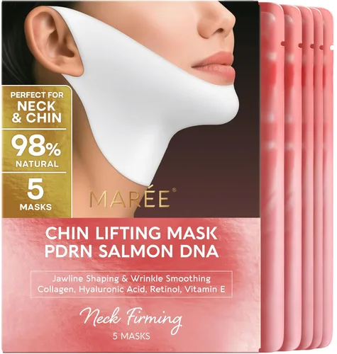 Máscara de Levantamiento de Línea V MAREE con PDRN ADN de Salmón – Máscara Facial Profunda de Colágeno para Mujeres – Máscaras Faciales Moldeadoras