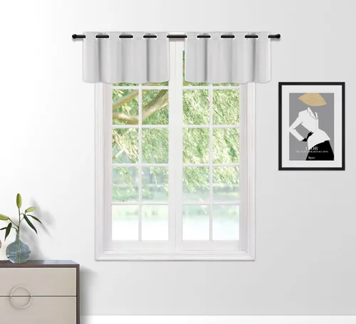 Miniatura 27 de PI Cortinas opacas para dormitorio, tratamiento de ventana con aislamiento térmico de anillo superior, cortinas oscurecedoras de habitación