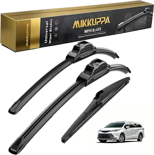 Miniatura 59 de MIKKUPPA Juego de 3 limpiaparabrisas de 22+21+12 pulgadas - Reemplazo para Dodge Durango 2011-2023, Jeep Grand Cherokee 2011-2013 - Limpiaparabrisas