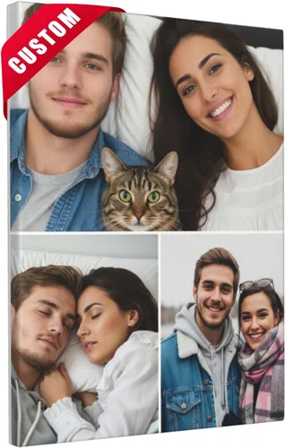Miniatura 12 de Nxwdwqa Impresiones en Lienzo Personalizadas con Tus Fotos Impresas, Arte de Pared en Lienzo Personalizado, Sube Tu Foto al Arte de Pared, Regalo