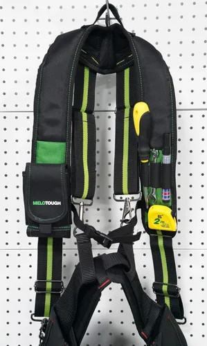 Miniatura 6 de MELOTOUGH Tirantes de cinturón de herramientas Tirantes de trabajo de construcción con soporte desmontable para teléfono cómoda almohadilla