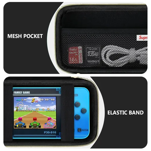 Miniatura 5 de Supmay Funda de transporte compatible con WELLST·G Juego de mano para niños, 220 videojuegos retro precargados, soporte de almacenamiento portátil