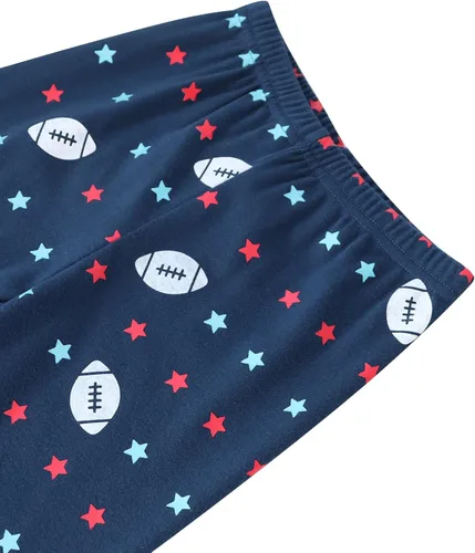 Miniatura 5 de Pijamas de algodón de 4 piezas para niños, conjunto de pijamas de Navidad y Halloween para niños