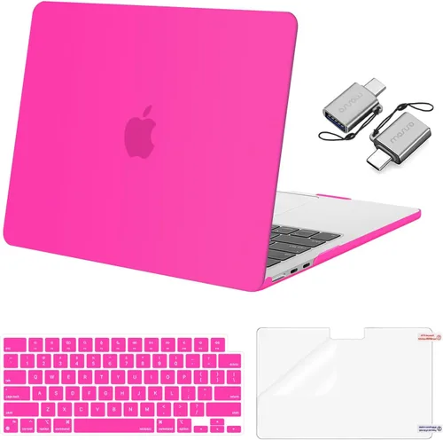 Miniatura 17 de Mosiso Funda para MacBook Air de 13 y 13.6 pulgadas, 2024, 2023 y 2022, M3 A3113, M2 A2681, Touch ID, carcasa rígida, cubierta de teclado, protector