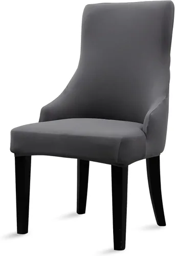 Miniatura 8 de Liykimt Funda elástica para silla lateral con respaldo de ala - Funda para silla de acento con brazo, lavable, silla de comedor tapizada con brazo