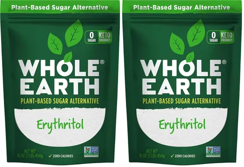 Miniatura 10 de Whole Earth Sweetener Company Alternativa de azúcar cero calorías a base de plantas, 100% eritritol, 64 onzas.