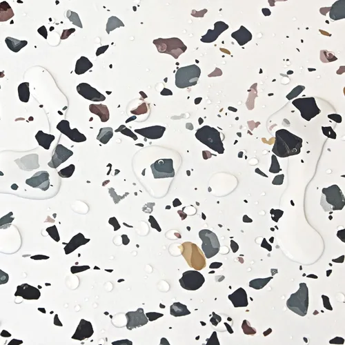 Miniatura 9 de Ababoorty Papel de contacto de granito de 15.8 x 197 pulgadas, papel de contacto de terrazo blanco para encimeras, papel tapiz autoadhesivo