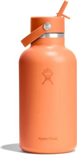 Miniatura 114 de Hydro Flask Botella de agua – Acero inoxidable aislado – Tapa flexible con popote de boca ancha, antiderrames, a prueba de fugas y recargable en 32
