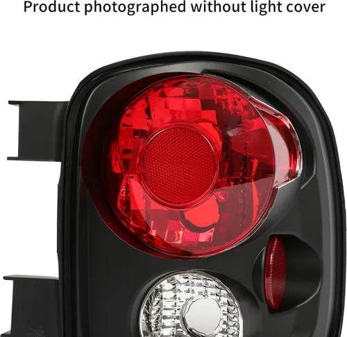 Miniatura 5 de Kojem Luz trasera compatible con Chevy Silverado 1999-2004 y GMC Sierra Stepside Lámparas de freno traseras de plástico con par de bombillas carcasa