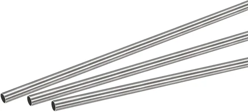 Miniatura 22 de uxcell Tubo redondo de acero inoxidable 304 0.197 in OD 0.024 in espesor de pared 9.843 in longitud 3 piezas
