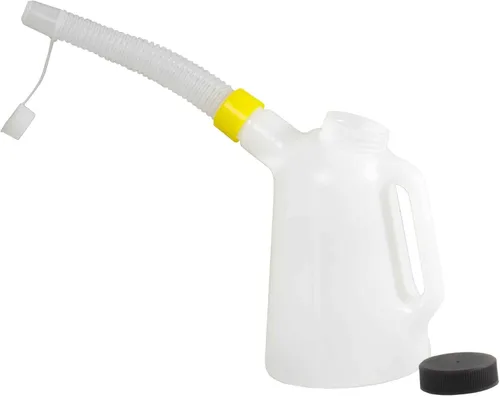 Miniatura 2 de WirthCo Funnel King 94360 - Recipiente de medición graduado translúcido de alta densidad, 1 cuarto de galón, 1 litro, polietileno, boquilla flexible