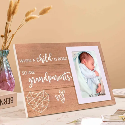 Miniatura 5 de Regalo para Nuevos Abuelos, Regalo para Nueva Abuela y Abuelo, Presente de Anuncio de Embarazo, Cuando Nace un Niño, También lo Son los Abuelos