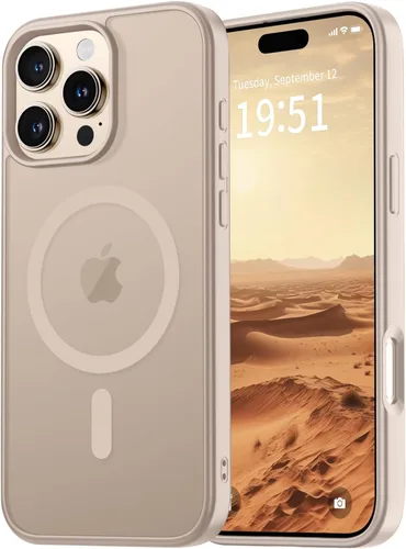 Miniatura 103 de vnnink para iPhone 12 y iPhone 12 Pro, funda de teléfono celular translúcida con protección contra caídas de grado militar, mate magnética