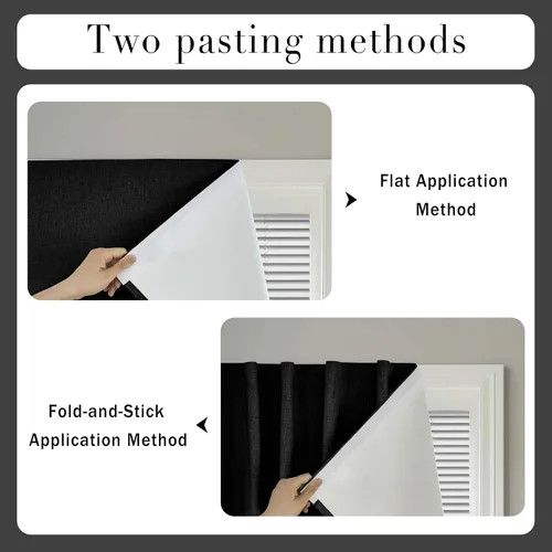 Miniatura 5 de Cortina opaca adhesiva, tratamiento completo de ventana de oscuridad para oficina en casa