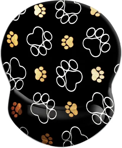Miniatura 31 de Alfombrilla de mouse ergonómica con soporte para muñeca, cómoda alfombrilla de mouse para computadora con base de poliuretano antideslizante