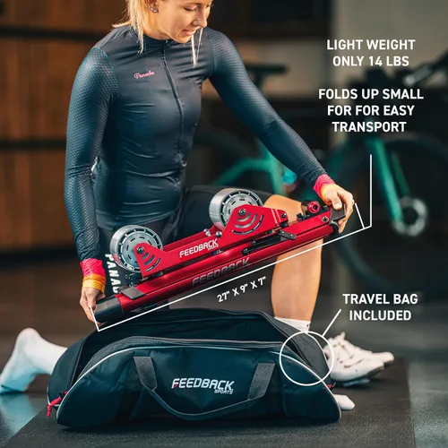 Miniatura 5 de FEEDBACK SPORTS Omnium Lightweight and Portable Bike Trainer for 16” to 29” Wheels Travel Bag Included