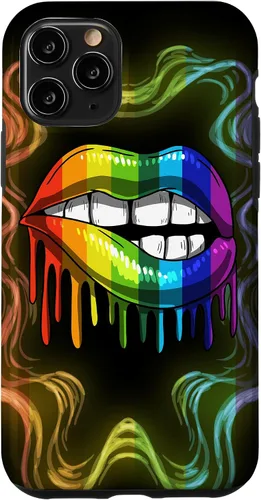 Miniatura 29 de Rainbow Lip Drip Lesbiana Gay Pride Bisexual Transgénero LGBT Funda para iPhone 17