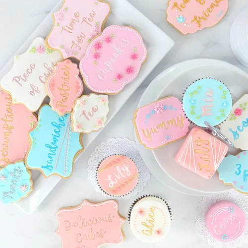 Miniatura 12 de PME Fun Fonts - Juego de 66 sellos para cupcakes y galletas, color azul, estándar