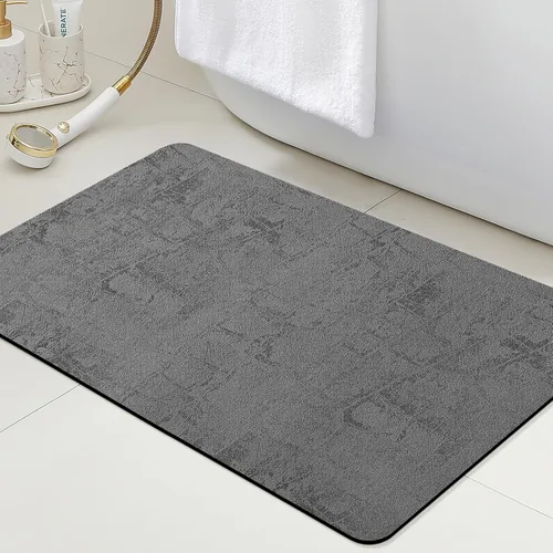 Miniatura 75 de ACCUMTEK Alfombrilla de Baño Ultra Delgada, Alfombrillas de Baño Antideslizantes con Respaldo Mejorado para Colocar Bajo la Puerta, Alfombras