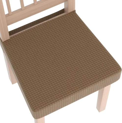 Miniatura 56 de Juego de 4 fundas elásticas para sillas de comedor, fundas para sillas de comedor con estampado floral, fundas para asientos de sillas con estampado