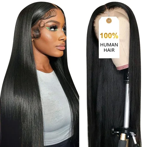 Miniatura 11 de CUTE BEIN Pelucas de cabello humano con encaje frontal HD de 13 x 6 pulgadas de densidad 250, [2 años de vida útil, 9.12 onzas], pelucas de cabello