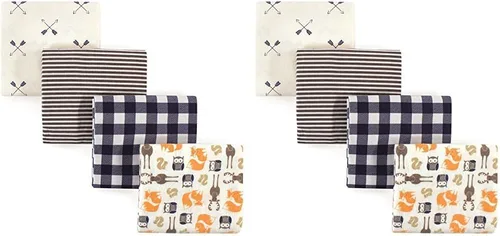 Miniatura 170 de Hudson Baby Mantas unisex de franela de algodón para bebé, calabaza, talla única