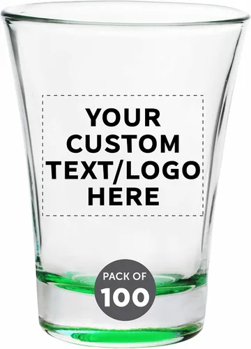 Miniatura 27 de Vasos de chupito personalizados de 2 onzas, juego de 100, paquete personalizado a granel, ideal para bodas, fiestas, cumpleaños, regalos, color azul