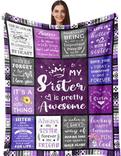 Miniatura 8 de Regalos de mamá de gato Henazin para mujeres, manta temática de gatos para mujeres de 60"X50", regalo para amantes de gatos para mujer/niña/dama