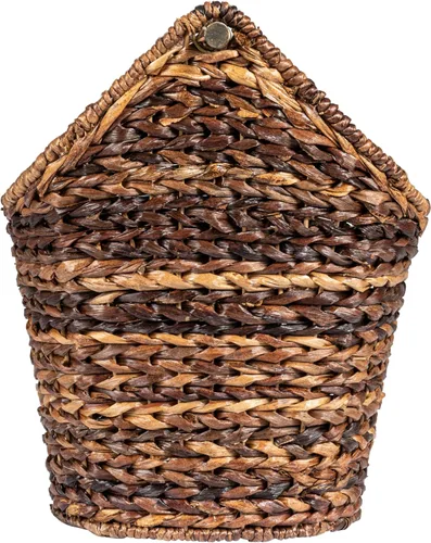 Miniatura 4 de Creative Co-Op Bankuan - Cesta de papel higiénico con mango de madera, color marrón