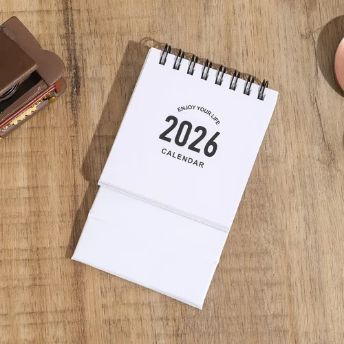 Miniatura 3 de Mini calendario de escritorio 2026-2027 - enero de 2026 hasta junio de 2027, calendario de escritorio pequeño, mini calendario diario de 8.82 oz/m²