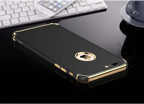 Miniatura 7 de Funda para iPhone 7 Plus, ultra delgada, flexible, mate, elegante 3 en 1, galvanizada de lujo, compatible con iPhone 7 Plus (negro)