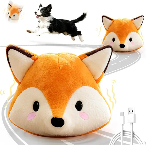 Juguete automático para cachorros para aliviar la ansiedad y el aburrimiento, movimiento automático, rebote y vibración con sonido para estimulación