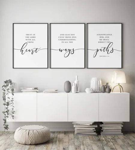 Miniatura 8 de Póster de 3 piezas con texto en inglés "Love Always Wins" (Love Always Wins), diseño de pared blanco y negro, arte de pared, pintura en lienzo