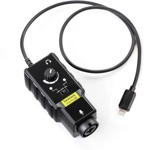 Saramonic SmartRig Di | Interfaz de audio Lightning profesional con entradas XLR y 1/4" para iPhone y iPad