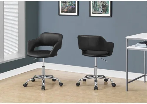 Miniatura 2 de Monarch Specialties I 7298 - Silla de oficina, altura ajustable, giratoria, ergonómica, reposabrazos, escritorio para computadora, trabajo, metal