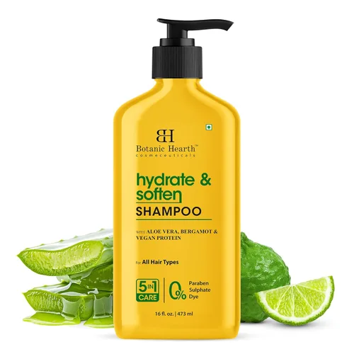 Miniatura 10 de Botanic Hearth Champú de Manteca de Karité Africana Infundido con Aceite de Jojoba, Ácido Hialurónico, Vitamina E y Ceramida Champú Aclarante