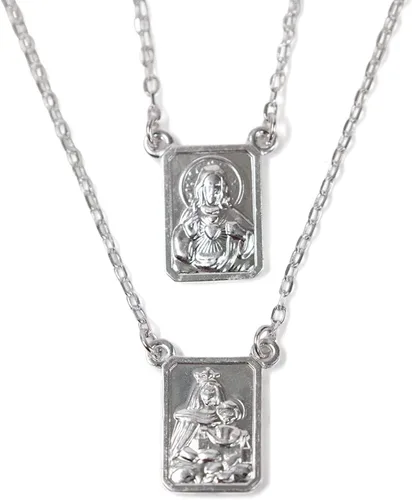 Miniatura 2 de Roman Collar de plata de ley con diseño de infinito de Escapulario, 26 pulgadas de largo