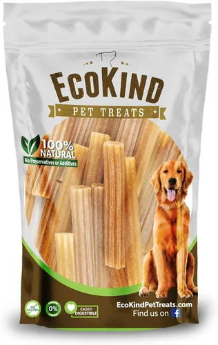 Miniatura 4 de EcoKind Pet Treats Churro masticables prémium con sabor a tocino dorado Todos los masticables naturales de queso de yak del Himalaya para perros