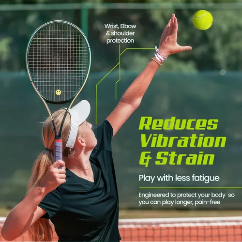 Miniatura 3 de Tennis Racket Dampener - Cute Designs - Vibration & Noise-Reducing Tennis Shock Absorber for Racquets - Secure, Easy-Install Accessories for Players